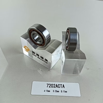 15*35*11mm GCr15 Einzelreihe Winkelkontakt Kugellager 7202AC für Ihre Anforderungen