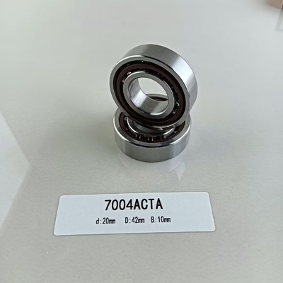 Einfachreihen 20*42*12mm Winkelkontaktkugellager 7004AC für Radiallastrichtung