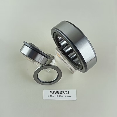 Einreihendes NUP308ECP-Zylinderrollenlager 40*90*23mm für mit Fett oder Öl geschmiert